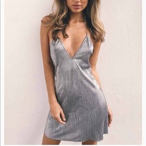 Tiger Mist Monroe silver dress